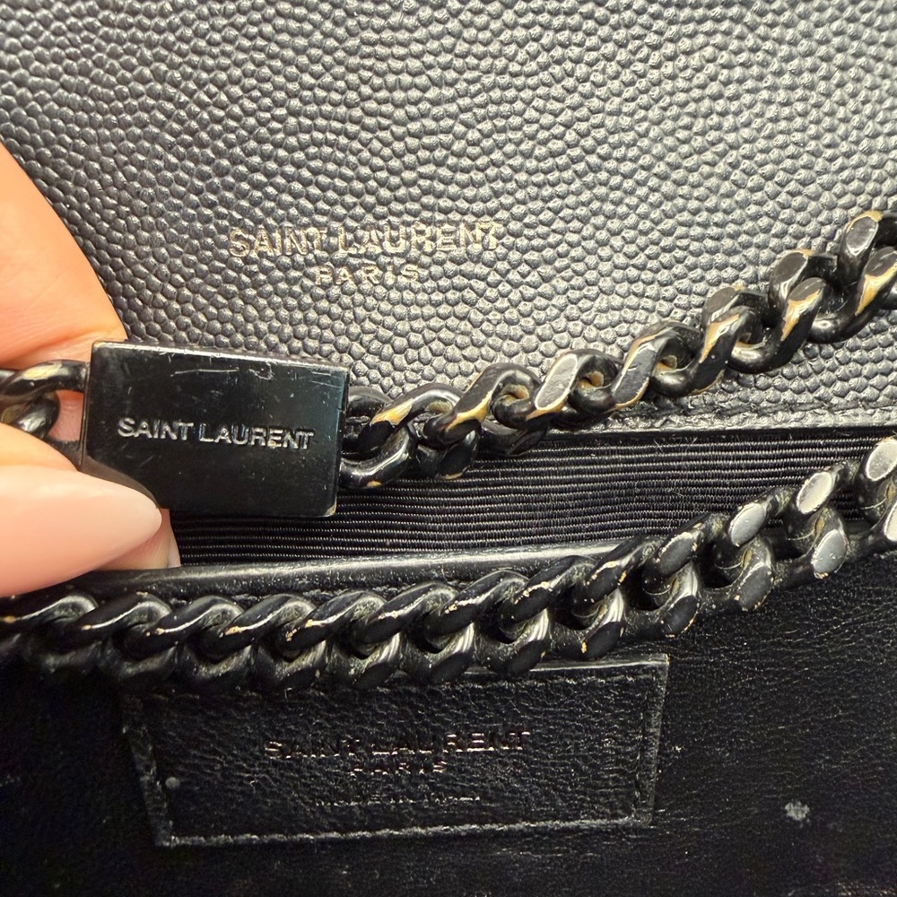 Saint Laurent Kate black grained leather small crossbody bag - Picture 9 of 16
